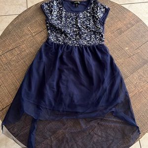 George short from the front and long from the back girls dress